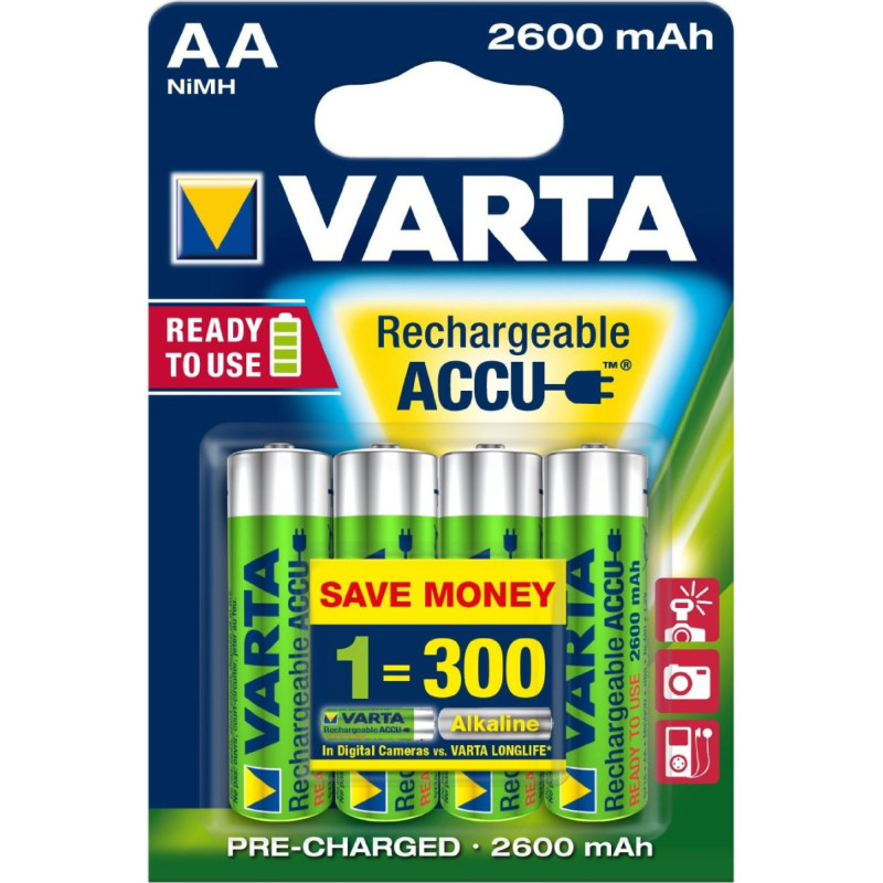 Varta Battery Electronics AA / R6 2500mAh 4 pcs.