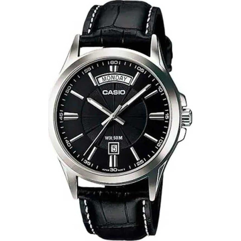 Casio Zegarek Casio Zegarek marki Casio model MTP-1381L kolor Czarny. Akcesoria męski. Sezon: Cały rok NoSize