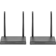 Digitus 4K Wireless HDMI KVM Extender Set, HDMI extension (black)