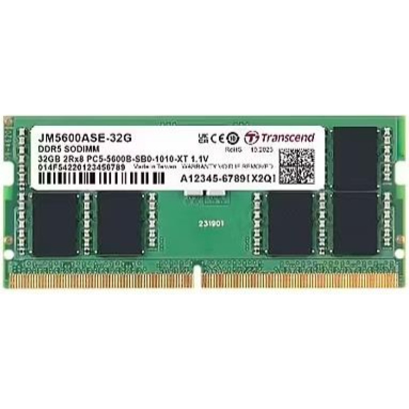 Transcend NB MEMORY 32GB DDR5-5600 SO/JM5600ASE-32G TRANSCEND
