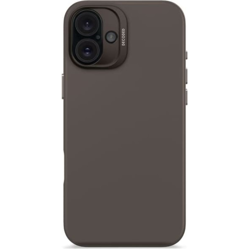 Decoded AntiMicrobial Silicone Backcover iPhone 16 Plus Black