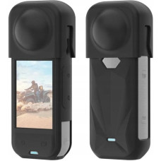 Puluz Dekielek Na Obiektyw + Obudowa Silikonowa Osłona Ochrona Do Insta360 X5 / X 5 / Pu757b