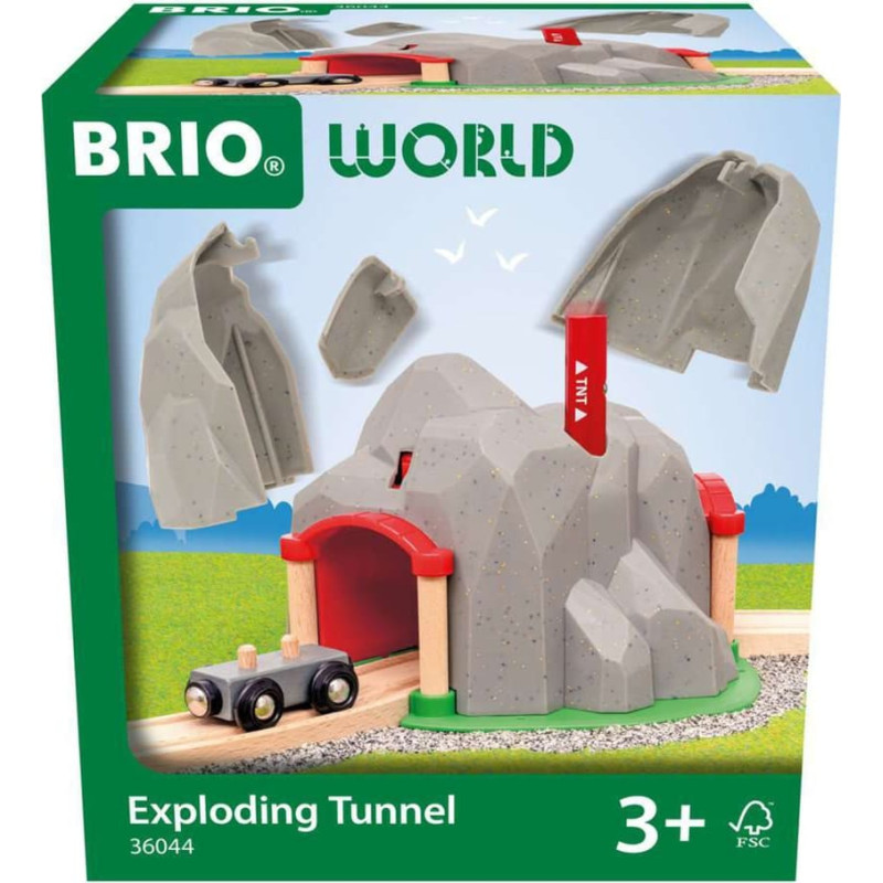 Ravensburger BRIO World World Tunnel with Explosive Function, Railway