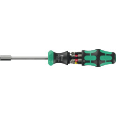 Wera Kraftform Kompakt 27 RA 1, bit set black/green, 6-piece, 1/4", with ratchet function