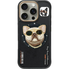 Uniq Etui Nimmy Glasses Cool Dog MagSafe do iPhone 16 Pro Max czarny