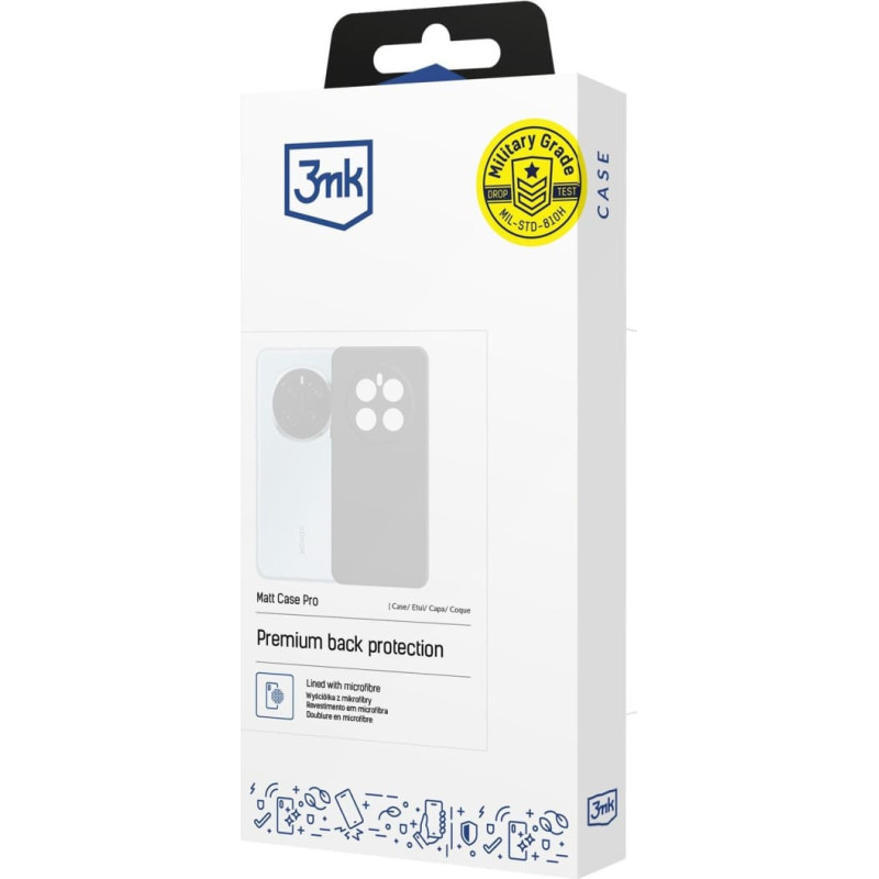 3MK Etui 3MK Matt Case Pro do Xiaomi Redmi   Note 14 4G czarny