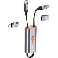 Usams Adapter USB Usams USB-C - USB-C Srebrny  (Usa001132)