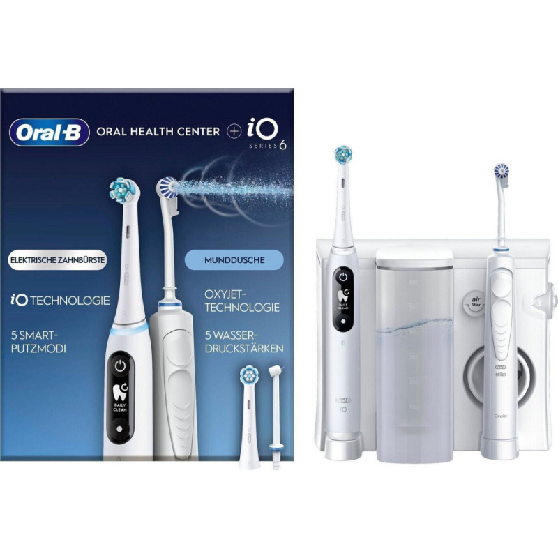 Oral-B Braun Oral-B iO6 & OxyJet Adult Rotating-oscillating toothbrush White