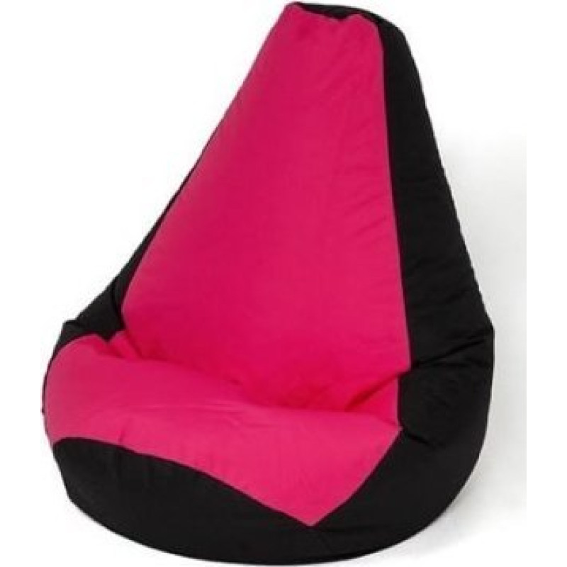 Go Gift Pufa worek sako GRUSZA czarny-r&oacute;żowy L 105x80