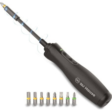 Wiha Zai home e-screwdriver, screwdriver (black, Li-Ion battery 3.6V 1.5Ah, 8 bits and extension)