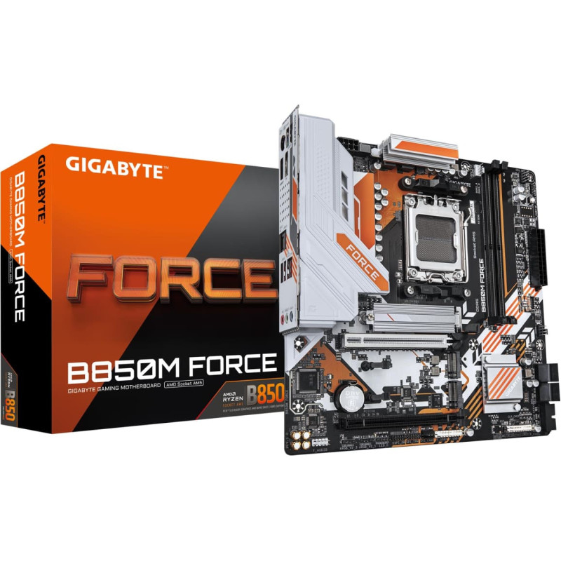 Gigabyte Mainboard|GIGABYTE|AMD B850|SAM5|Micro-ATX|Memory DDR5|Memory slots 2|B850MFORCE