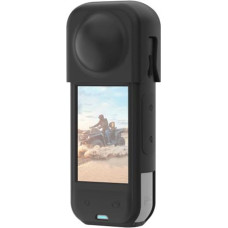 Puluz silicone protective case with lens cover for Insta360 X5 (black)