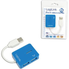 Logilink | USB 2.0 Hub 4-Port, Smile, Blue