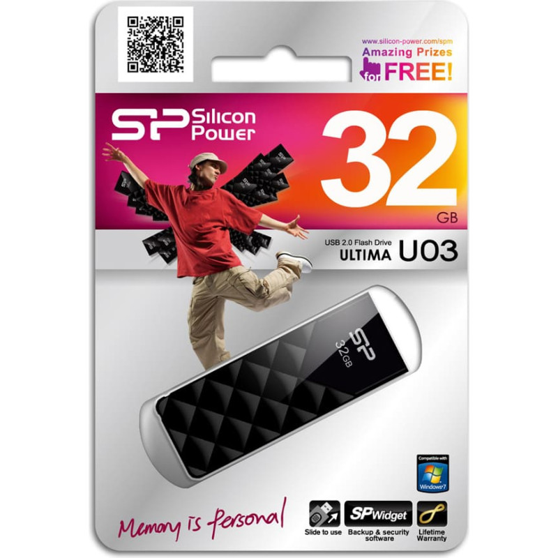 Silicon Power | Ultima U03 | 32 GB | USB 2.0 | Black