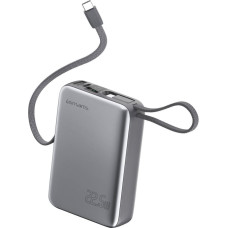 4Smarts Powerbank 4smarts Pocket Dual Cord 20000mAh 22.5W z wbudowanym kablem USB-C 15cm szary
