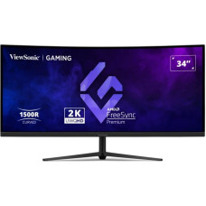 Viewsonic VX3418C-2K, gaming monitor - 34 - black, UWQHD, VA, curved, Free Sync Premium, 180Hz panel