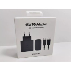 Alogy Samsung ładowarka sieciowa Typ-C + kabel Typ-C - Typ-C 5A 45W 1m PD PPS czarny