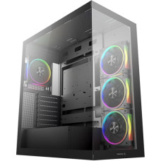 Deepcool CG580 4F V2, Tower Case, Black, Tempered Glass x 2