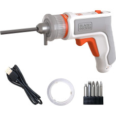 Black+Decker Black&Decker HEXDRIVER, cordless furniture screwdriver BCRTA01 (white/orange, 3.6 volts)