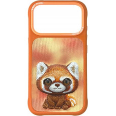 Nimmy Etui Big Eyed Pet 2.0 Raccoon do iPhone 17 Pro pomarańczowy