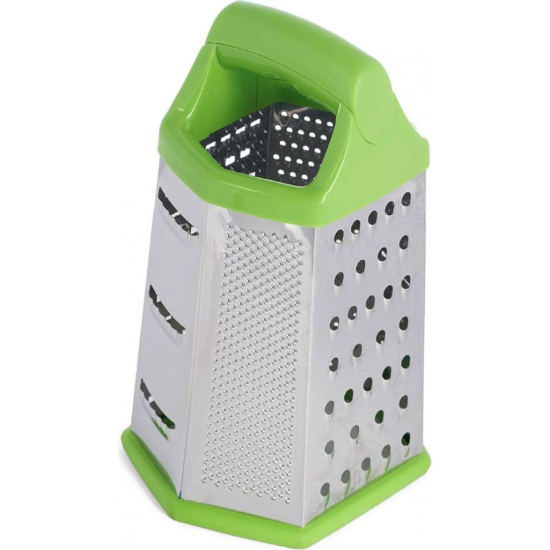 Six-sided grater with silicone base, green 14x12x23cm VN-YMJ-RAZ6V VANORA