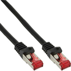 Inline Patchcord S/FTP, PiMF, Cat.6, 250MHz, PVC, CCA, black 0.3m (76133S)