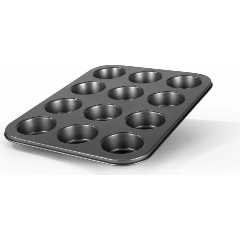 Muffin baking tray carbon steel with non-stick coating 12 pcs VN-E-C265, VANORA