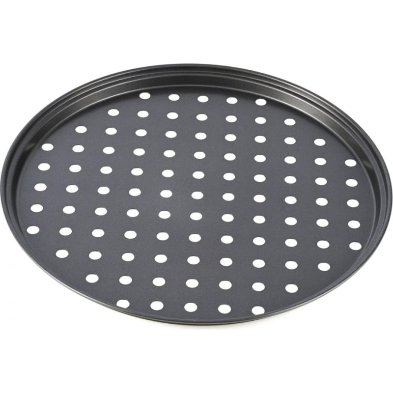 Pizza baking tray perforated carbon steel with non-stick coating 26x1.4 cm VN-YMJ-26, VANORA