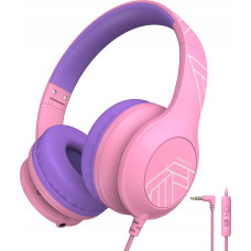 Powerlocus Wired Headphones PLED Wired Kids Pink