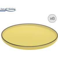 Ceramic dinner plate set 6pcs 27cm MEDEEA HR-WDF-M276 HEINNER