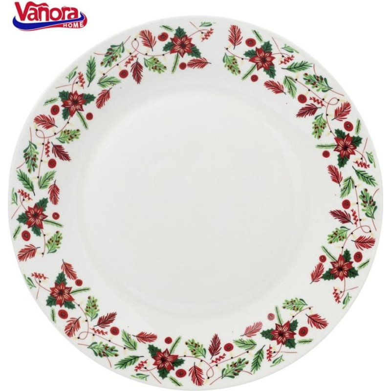 Porcelain dinner plate 23cm MERRY VN-NE-CR23 VANORA