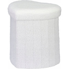 Home Styling Collection Pufa serce ALLOY, tapicerka owcza, 34 x 28 x 35 cm