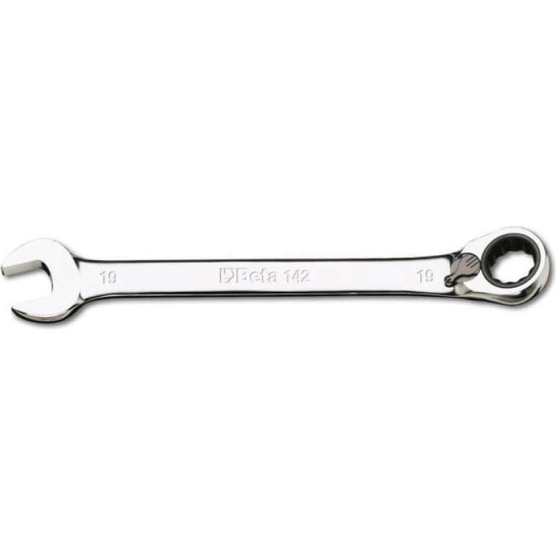 Beta COMBINATION WRENCH WITH REVERSIBLE RATCHET MECHANISM 19MM