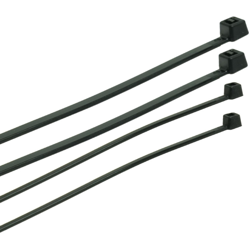 Plast-Rol PLASTROL OPASKA PLASTIKOWA CZARNA  3,6 x 350mm 100szt.