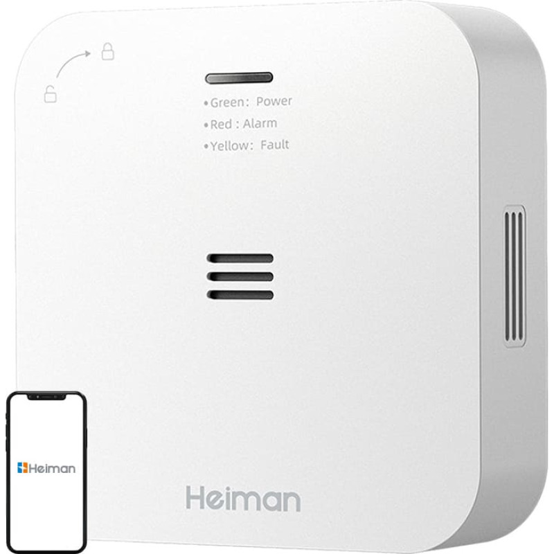 Heiman Wireless Alarm CO Heiman HM-720ES-W Interlinked