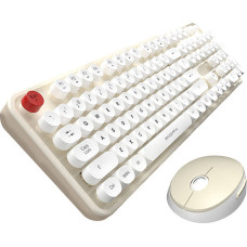 Mofii Wireless keyboard + mouse set MOFII Sweet 2.4G (White-Beige