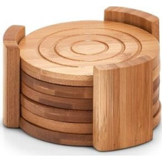 Zeller Zeller, Zestaw bambusowych okrągłych podkładek, 7 części