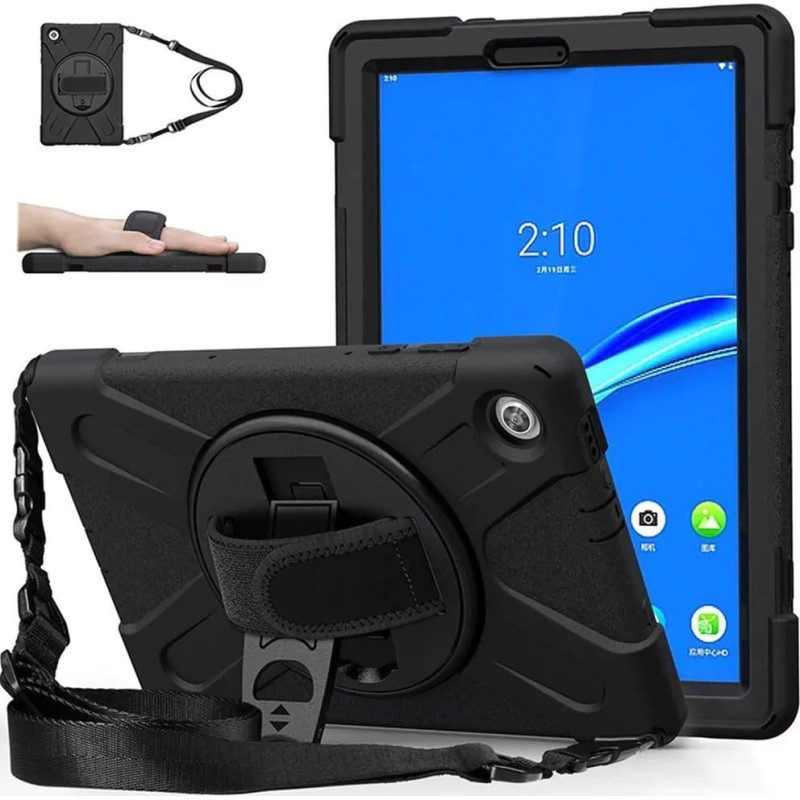 Strado Tablet case Strado Etui Armor with strap Strap for Lenovo Tab M10 TB-X306X/X306F (Black) universal