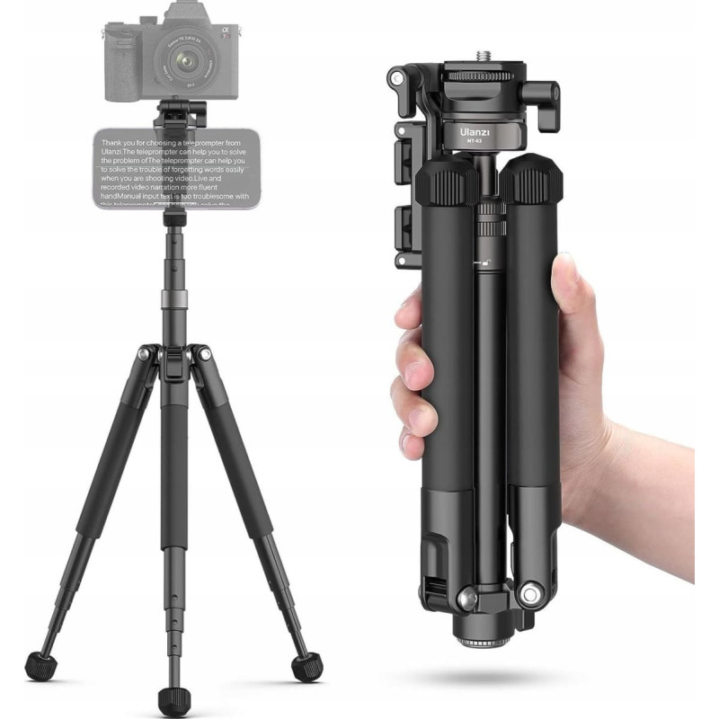Ulanzi Ship Ulanzi Professional Tripod + Monopod 145cm VLOG + Phone holder Prompter / Ulanzi MT-63