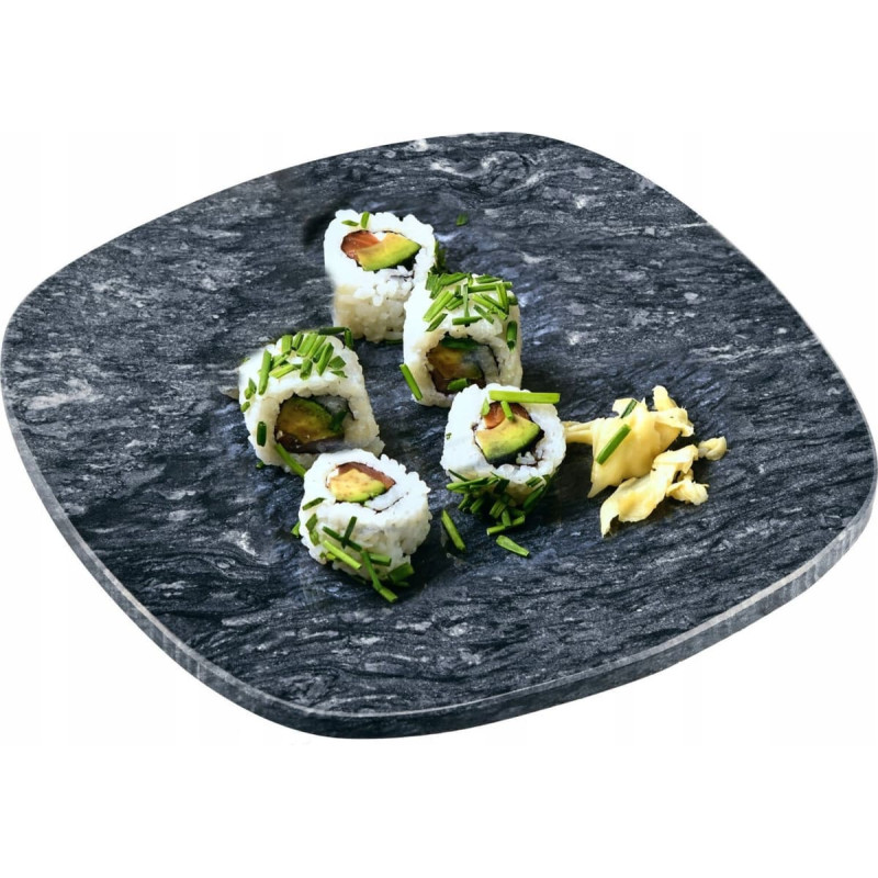 Kesper Talerz do serwowania z polerowanego marmuru, 30 x 25 cm