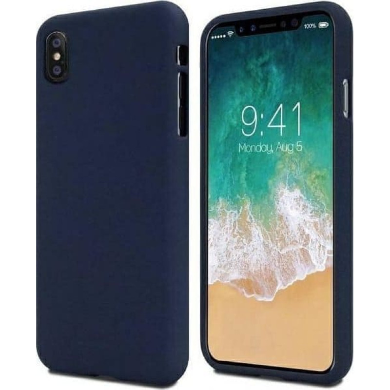 Vega MERCURY SOFT IPHONE 15 6.1 CALE GRANATOWY MAT ETUI NAKŁADKA CASE JELLY>