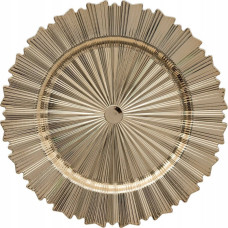 Atmosphera Podstawka pod talerz karbowana, złota, &Oslash; 33 cm