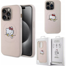 Vega HELLO KITTY PU KITTY ASLEEP LOGO MAGSAFE CASE DO IPHONE 15 PRO R&Oacute;ŻOWY>