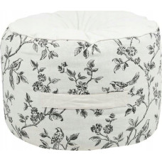 Beliani Bawełniana pufa CLARINE, Ø  40 cm