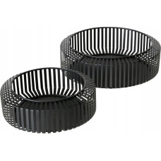 Boltze Metalowe miski ozdobne VIKI, 2 szt. &Oslash; 24-30 cm