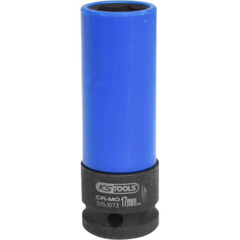 Ks Tools Triecienmuciņa 1/2" 17 mm, dziļā, pārklāta ar plastmasu, KS Tools