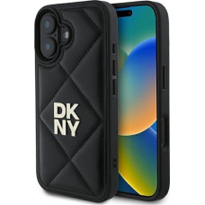 Dkny DKNY DKHCP16SPQDSLK iPhone 16 6.1" czarny/black Quilted Stack Logo