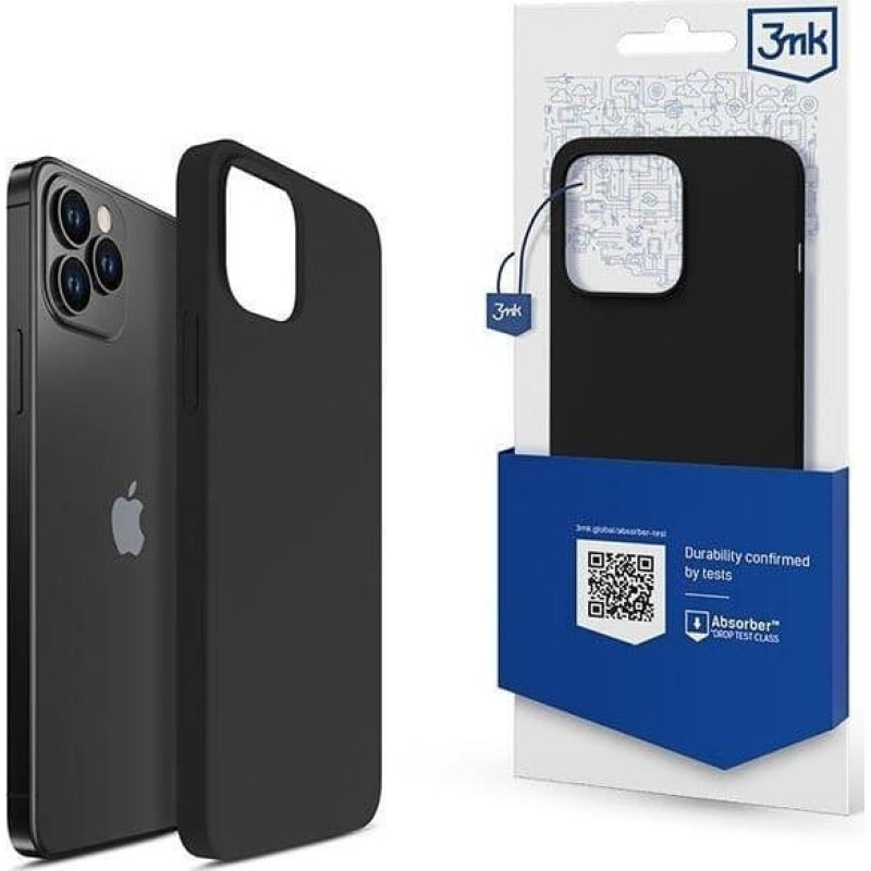 3MK 3MK Silicone Case iPhone 12 Pro Max 6.7" black/black