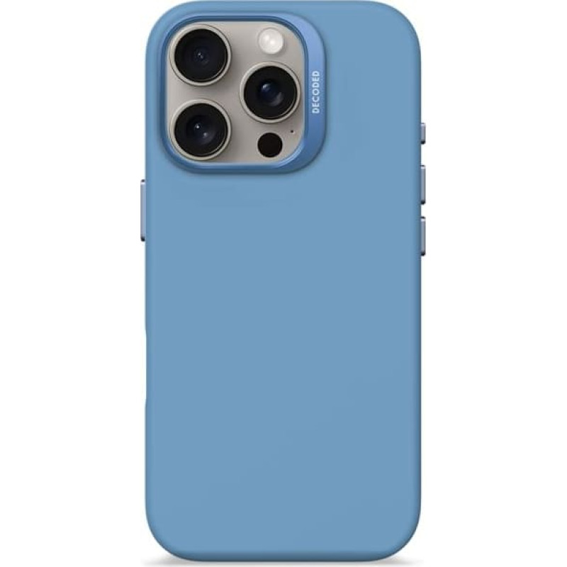Decoded AntiMicrobial Silicone Backc. iPhone 16 Pro Light Blue