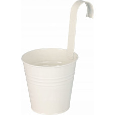 Home Styling Collection Cynkowa osłonka na doniczkę z hakiem, 13 x 13,5 cm